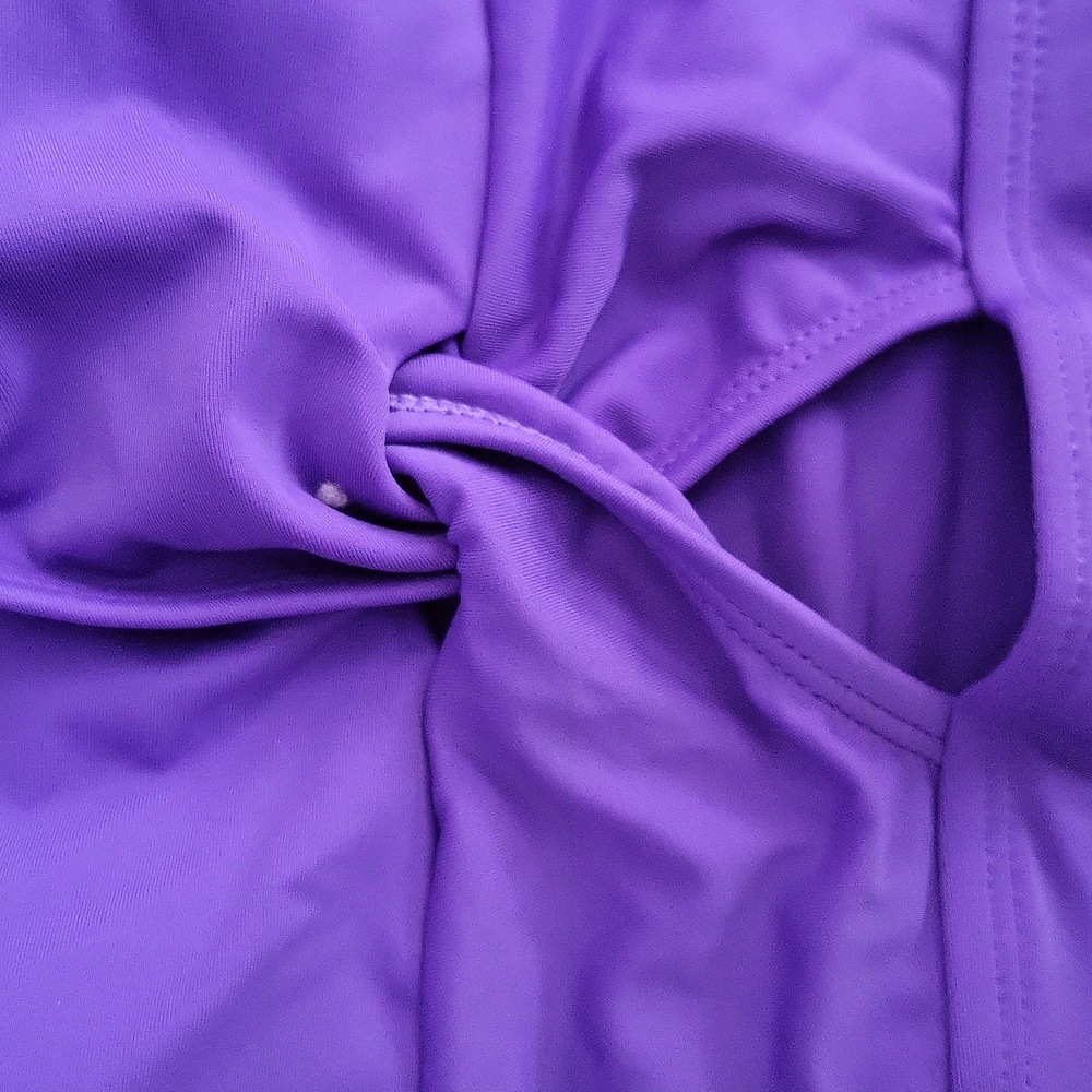 NWOT Vibrant Purple One-Shoulder Swimsuit - Picture 10 of 12